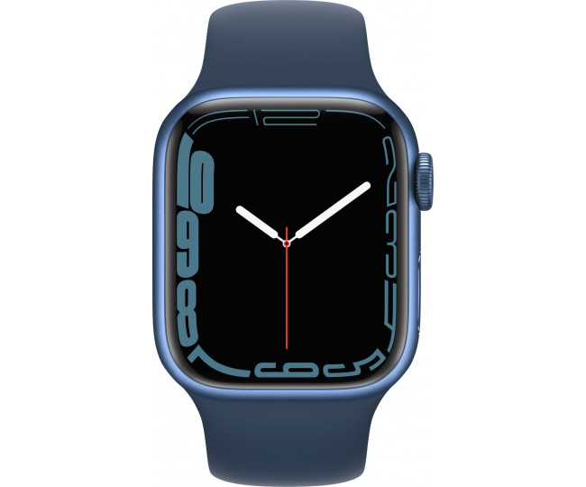 Apple Watch Series 7 GPS 45mm Blue Aluminum Case With Blue Sport Band (MKN83) б/у